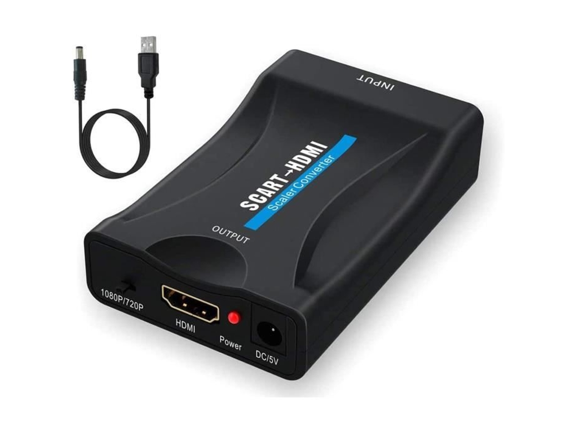 Conversor Scart para Hdmi Adaptador Scart para Hdmi 1080P Hd Compatível com Ntsc Pal para Sky Hd Blu Ray Ps3 Tv Cr A284