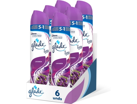 Pack Ambientador em Spray GLADE Lavanda (300 ml - 6 Unidades)