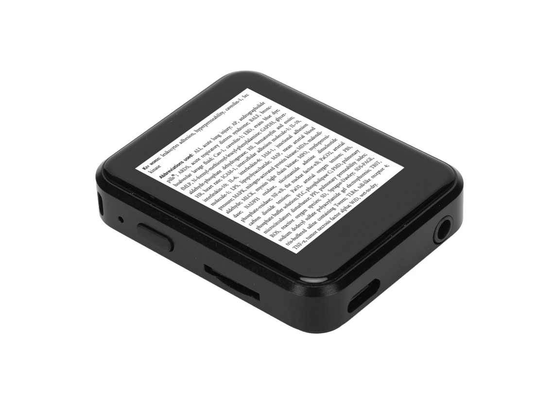 Leitor Mp3/mp4 Bluetooth Yizhood X1 1.8inch E Books 4g Tf Card (preto)
