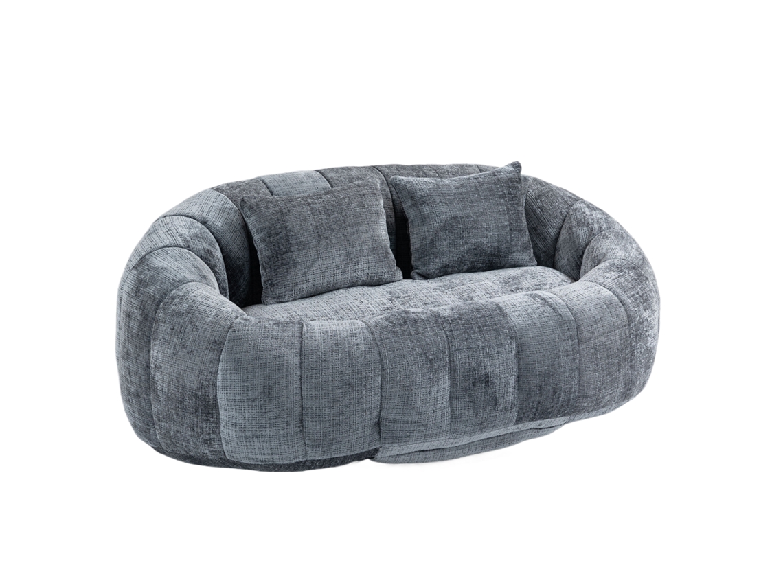 Sofá De Bolas Confortável E Durável Para Adultos E Crianças, Ideal Para Interior E Exterior, Cadeira De Lounge Macia Cinza