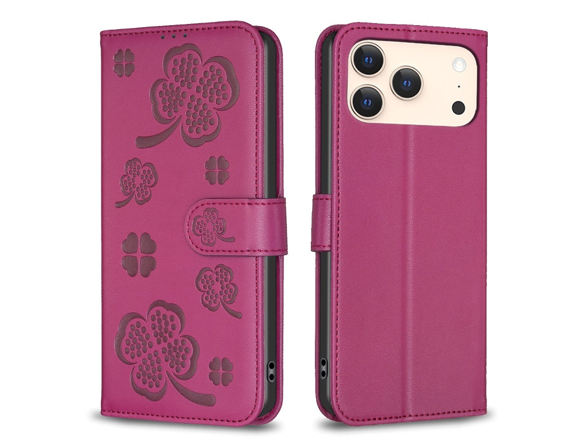 Capa Para Iphone 17 Pro Max Com Estampa Floral Rosa