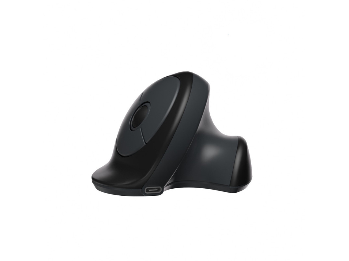 Rato Yizhood Escritório Ajustável Silencioso Recarregável Pequeno Ergonômico Vertical De 2.4g Dpi Para O Telefone Do Pc De Ipad Preto