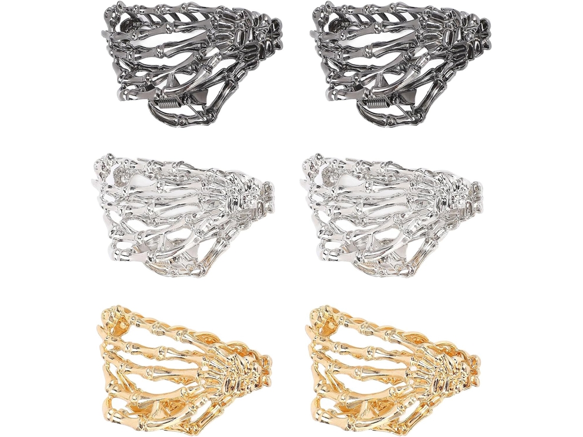 Conjunto SFUSHOS | 6 Presilhas, Liga Metálica, Antiderrapantes