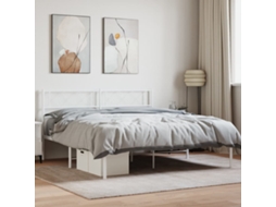 Estrutura De Cama Com Cabeceira 120x200 Cm Metal Branco
