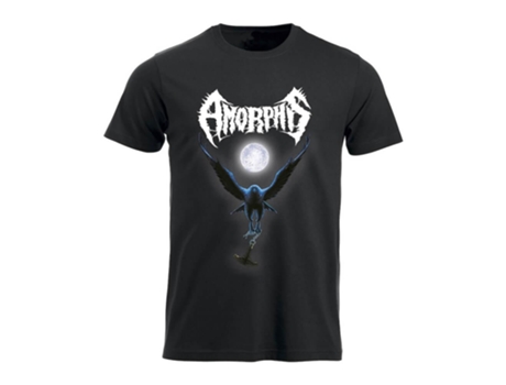 Camisola AMORPHIS Black Winter Day (Preto - Algodão - M)