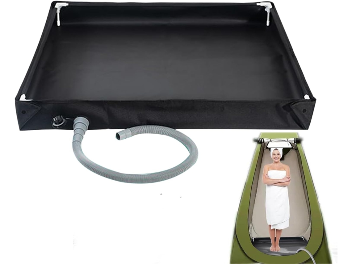 Bandeja De Duche Portátil, Base De Duche Dobrável E Balde De Água