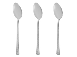 20,5 Cm Colher De Cozinha Em Aço Inoxidável "martelado" - 3 Unidades