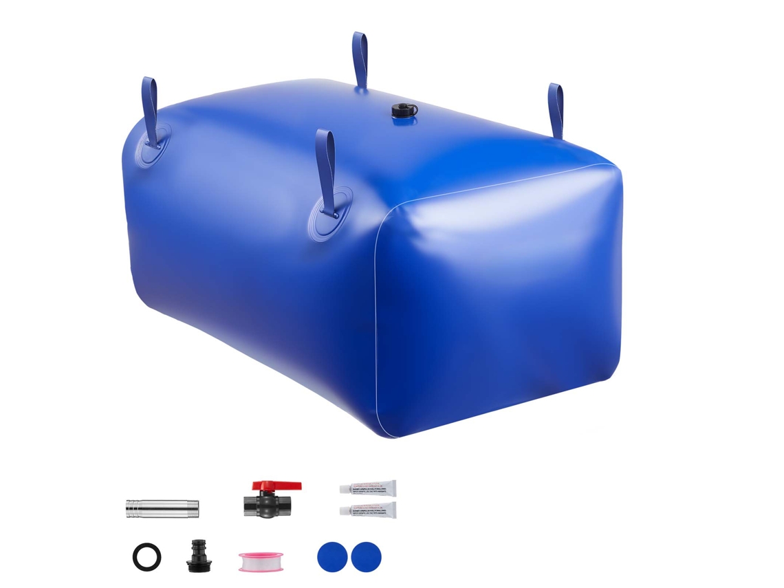 Bexiga De Armazenamento De Água Succebuy 240 L De Pvc Portátil Para Jardim, Azul
