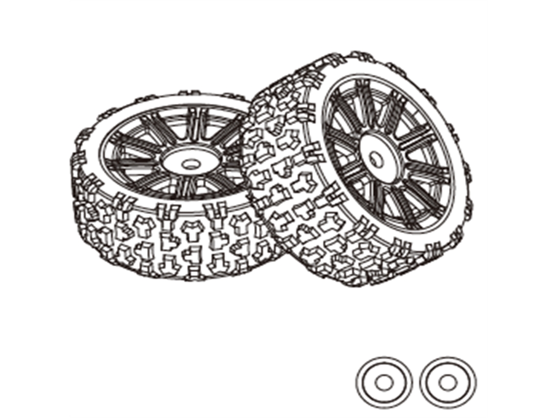 1415b1 14301 Pneu Tpr 2pcs Mjx 14301 Originais 1/14 1415a1/a2 14301/14302 Borracha 1415b1/b2 Tpr 1415c Drift Rc MDUG