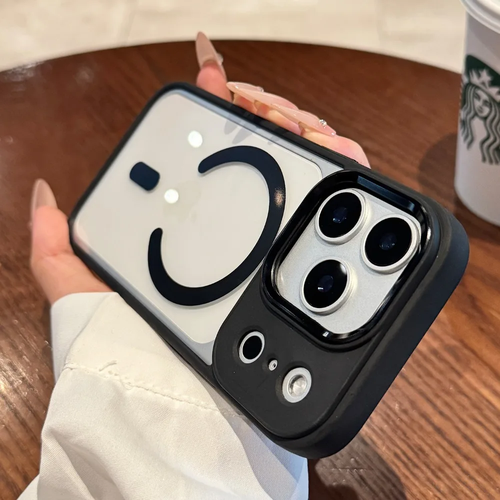 Capa Para Iphone (iphone 14, Preta) Com Carregamento Magnético Magsafe E Proteção Contra Impactos.