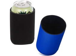 Conjunto De 2 Capas Térmicas Para Latas De Cerveja, Macias De Neoprene Para De Refrigerante E Garrafas, Azul E Preto
