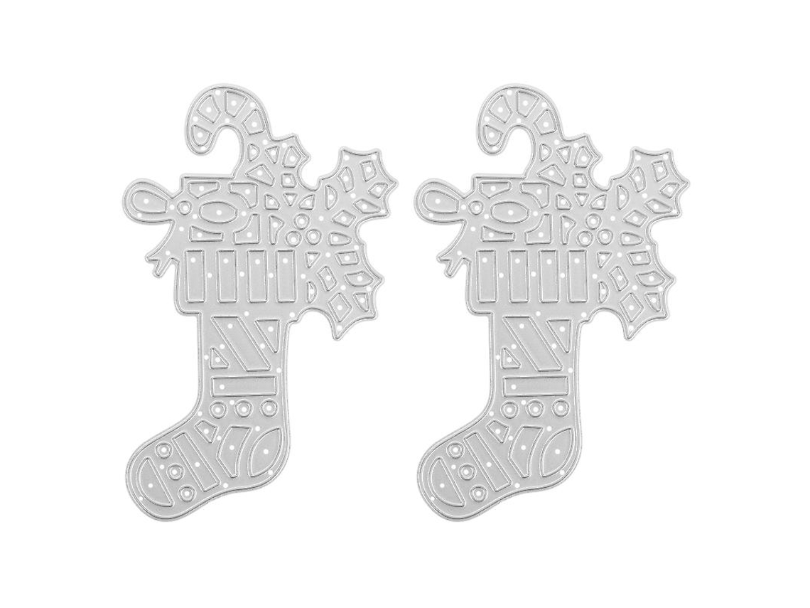 2 Unidades de Matriz de Corte de Meia de Natal ALLINLESS