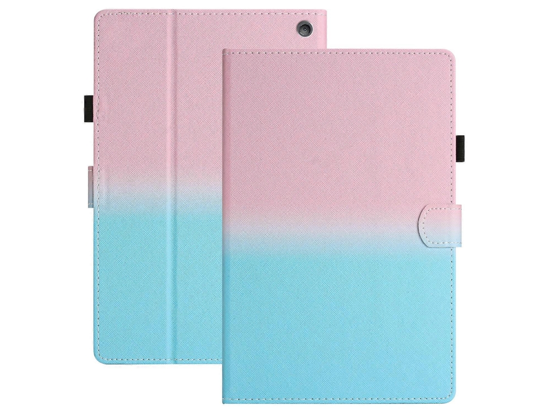 Capa de couro com costura gradiente Webake para tablet Amazon Kindle Fire HD10 / HD10 Plus (2021)