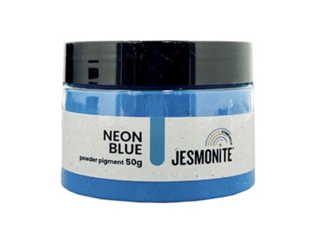 Pigment Em Pó Jesmonite Fluo Azul 50g Criações Coloridas