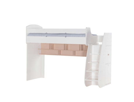 Beliche com Arrumação Aglomerado Branco 182 7X252X107 8 Cm MUEMUE