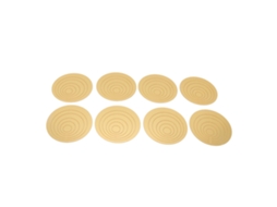 Adesivos Parede 3d Círculo Ouro Acrílico Removível 2 Conjuntos