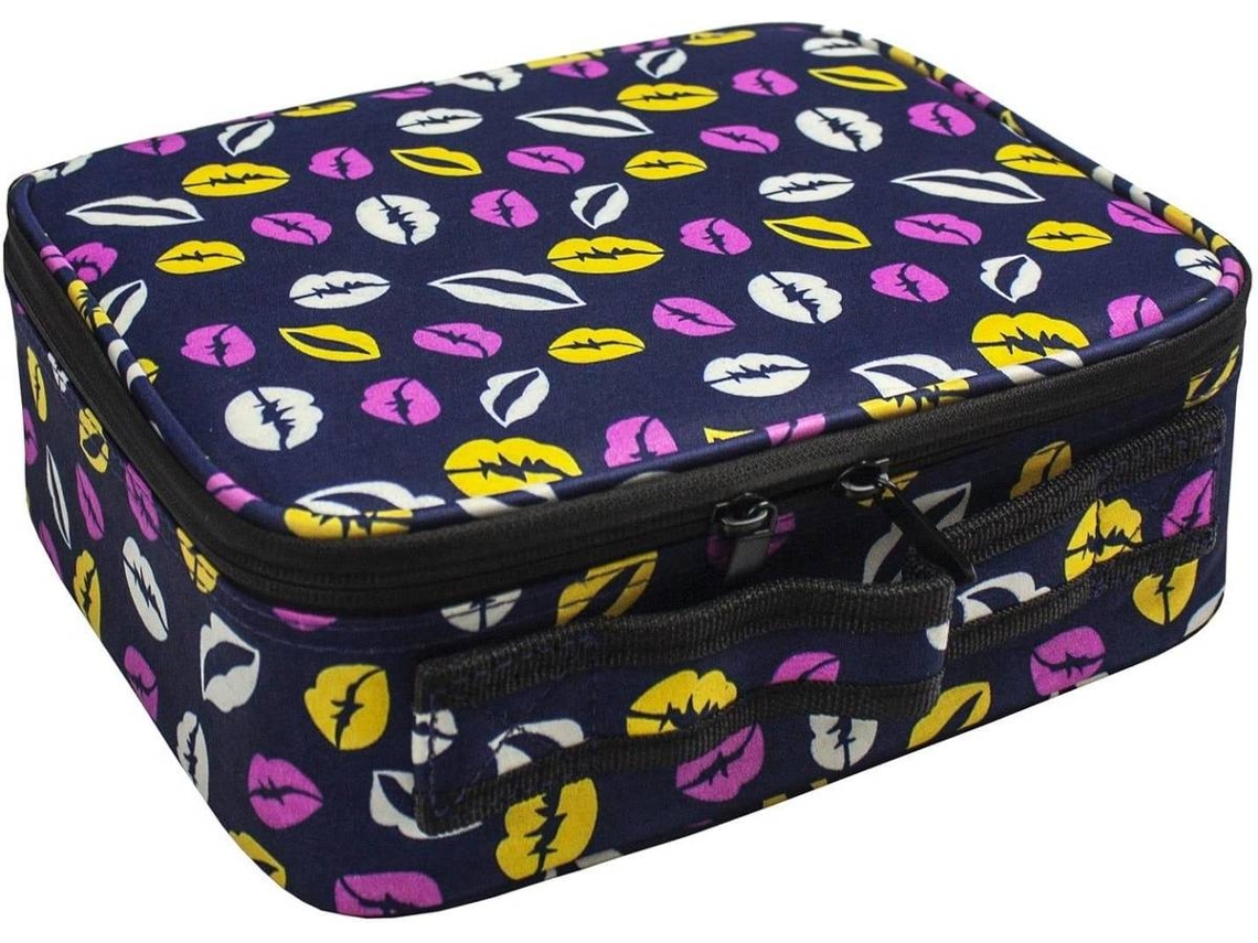 Mala de Maquilhagem ESTORE Lips Multicor (26x23x9 cm)