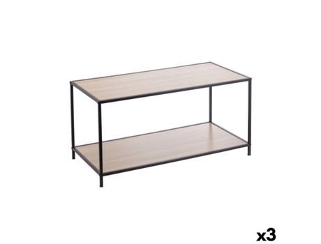 Mesa De Apoio Moblekit Castanho Preto 78 X 38 X 38 Cm Madeira (3 Unidades)