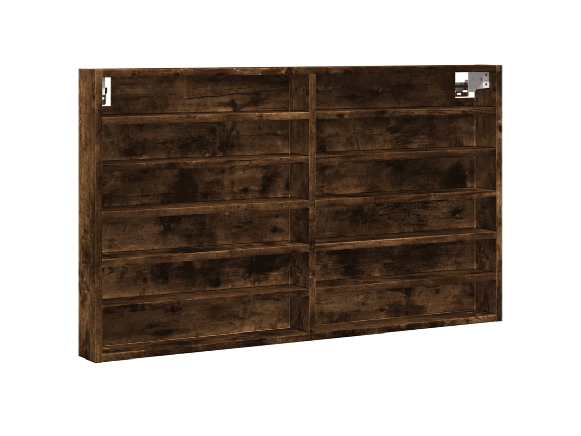 Armário vitrine VIDAXL Marrom Madeira processada (100x8,5x58 cm)