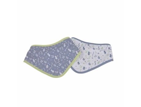 Pacote de 2 Babadores Bandana Oceano 41Cm Azul Preço Paris