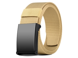 Cinto Masculino de Nylon com Fivela de Catraca Automática, 125cm, Ajustável, Presente para Homem STELASPLEN