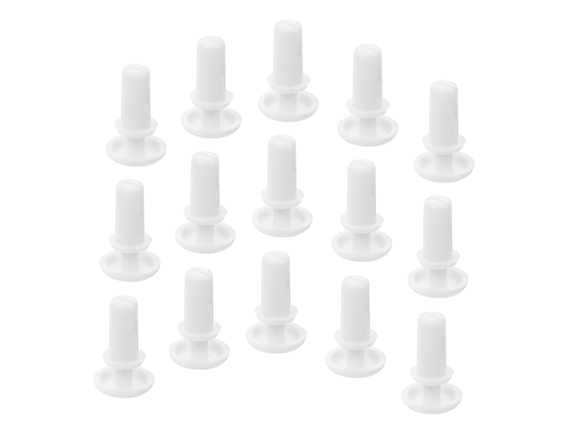 100 Peças De Clipes De Expansão De Plástico Branco Para Fixação De Automóveis Em Nylon