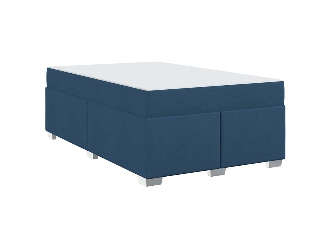 Conjunto 1 Estrutura Da Cama Vidaxl Azul Tecido (120 X 200 Cm)
