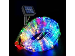 Luminária decorativa externa Grinalda Solar Copper Tube com 100 LEDs e 8 modos de iluminação.