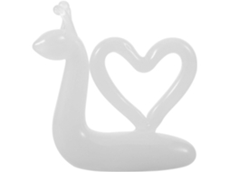 Estatueta Caracol Vidro Branco Esculpida Decoração Lembrança Reflexo Estilo Desenho Animado Entusiastas GOKOCO
