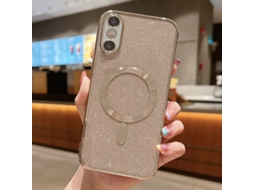 Capa De Tpu Para Iphone X - Glitter - Acabamento Eletroplástico - Magsafe