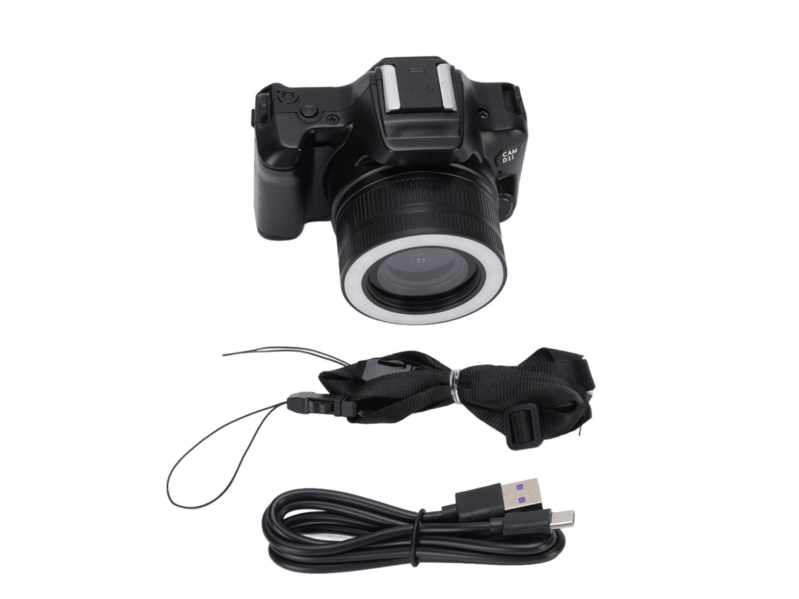 Raum-câmera Digital 48mp Com Lente Dupla, Zoom 16x E Tela De 2 Polegadas, 2k