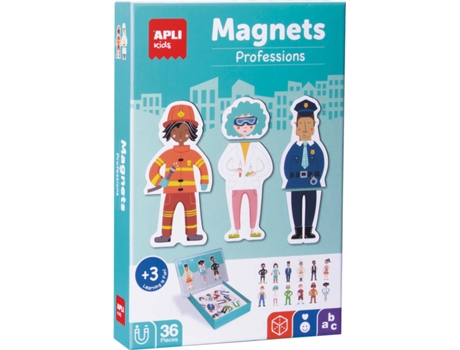 Jogo Educativo Magnético  Profissões 36 Peças