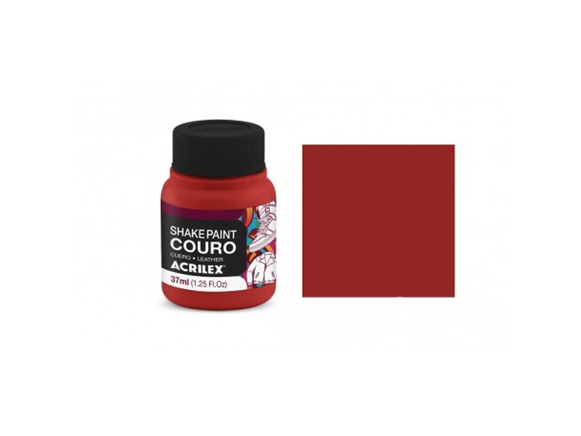 Shake Paint Couro 37ml Vermelho Fogo 13037507 Acrilex