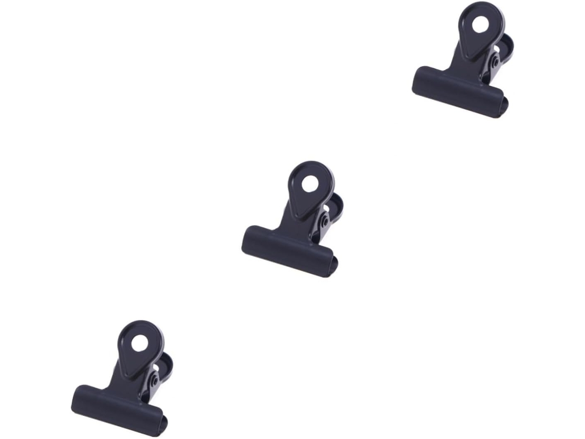 Conjunto Sewacc de 60 Clipes de Metal com Dobradiça Artigos Papelaria, Alfinetes de Papel em Cobre Marrom