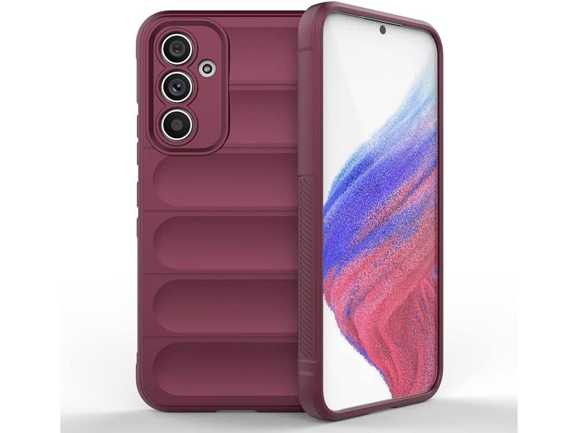 Capa Hexinyigjly Silicone Para Samsung Galaxy S26 Plus, Com Revestimento Interior Em Microfibra Anti-riscos Bordô