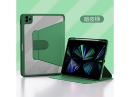 Capa Para Ipad Apple Air 2017 18 Air/air2 9,7 Verde Meia Noite Com Alça Giratória