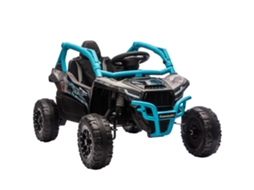 Veículo Off-road 12v, Controle, Led, Música, Buzina, 3-8 Anos, Azul