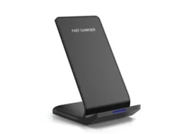 Carregador Sem Fio Rápido, Adequado Para O Samsung Galaxy, Apple Iphone, Google Pixel, Com Bobinas Duplas Para Paisagem Assistindo A Vídeos E Retrato