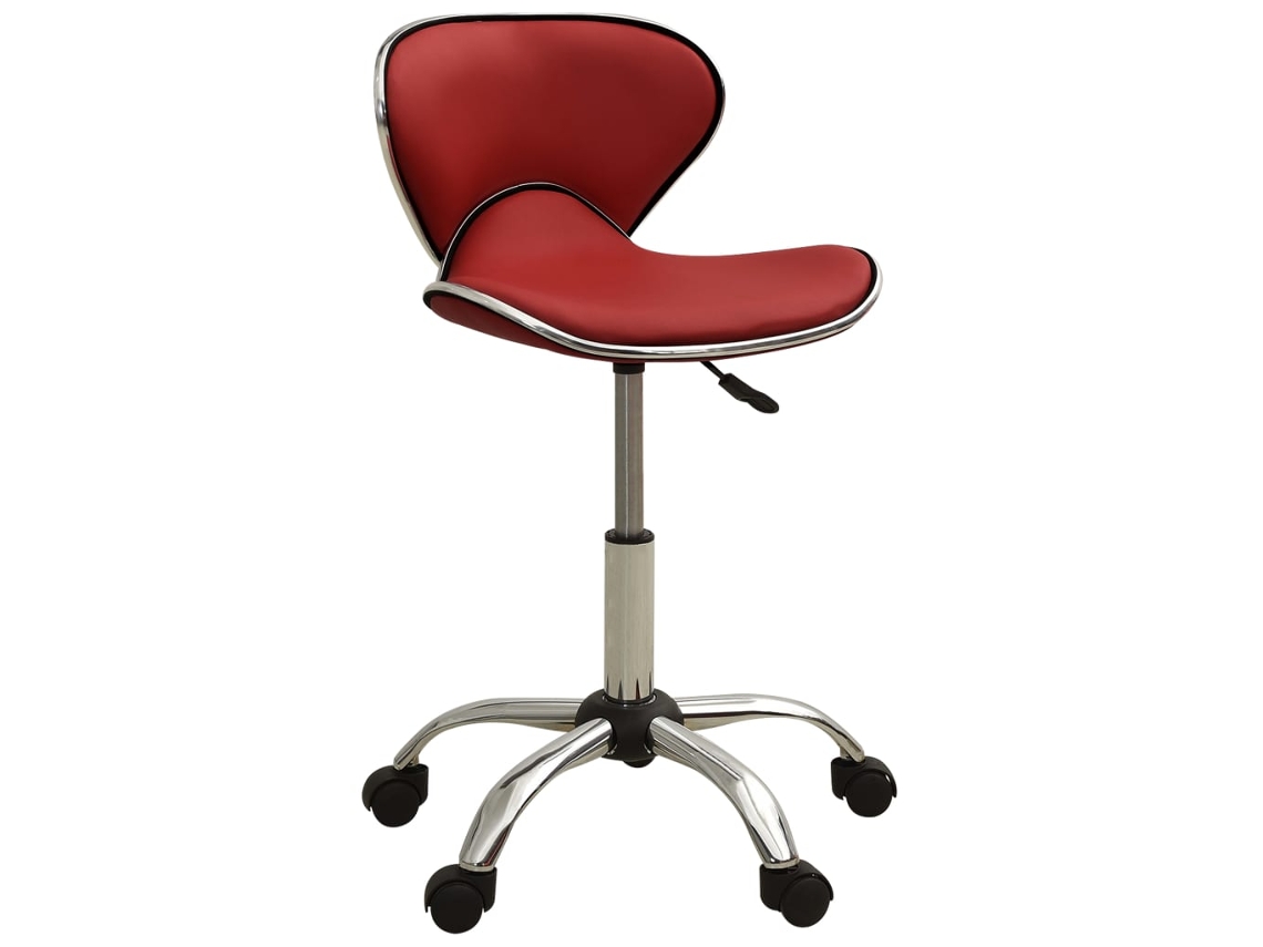 Vidaxl Banco De Salão/spa Couro Artificial Vermelho Tinto