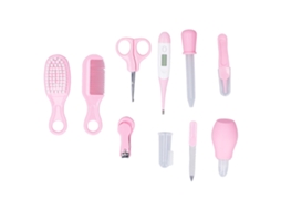 Kit de Cuidados Bebê LAXISCREED 10pcs Rosa Leve Portátil