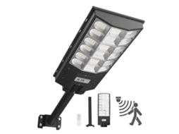 Poste De Iluminação Solar 12000 W Para Exteriores 900 000 Lm Para Estacionamentos Ip65 Vevor