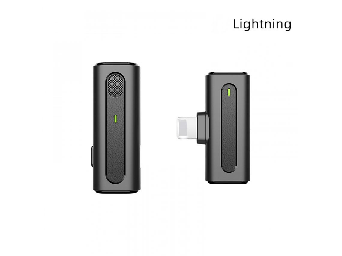 Microfone De Lapela Sem Fio Para Iphone E Ipad, Mini Plug Play Com Clipe Transmissão Ao Vivo No Youtube, Facebook Tiktok. Aquaforge