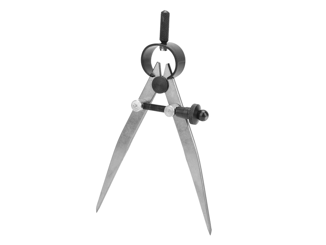 Compás De Cuero 45 Acero Divisor De Alas Divisor De Resorte Calibre Con Piernas Templadas 100mm