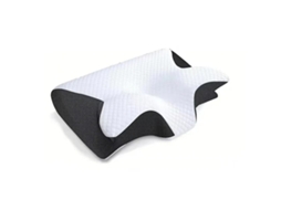 Lurelia Travesseiro Cervical, 1 Unidade, Espuma Viscoelástica, Ergonómico, Ortopédico, Capa Lavável, Para Dormir De Lado, Preto