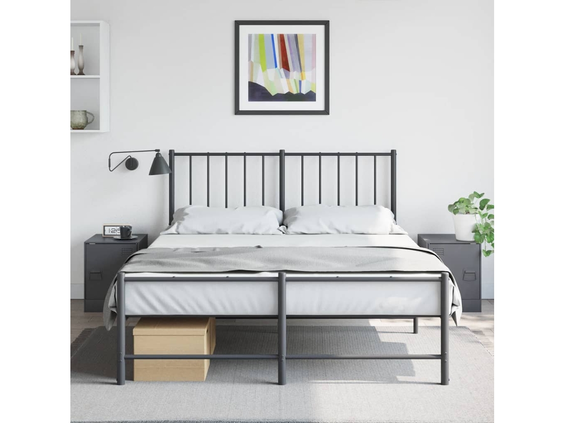 Vidaxl Mesas De Cabeceira 2 Pcs 34,5x39x44 Cm Aço Antracite