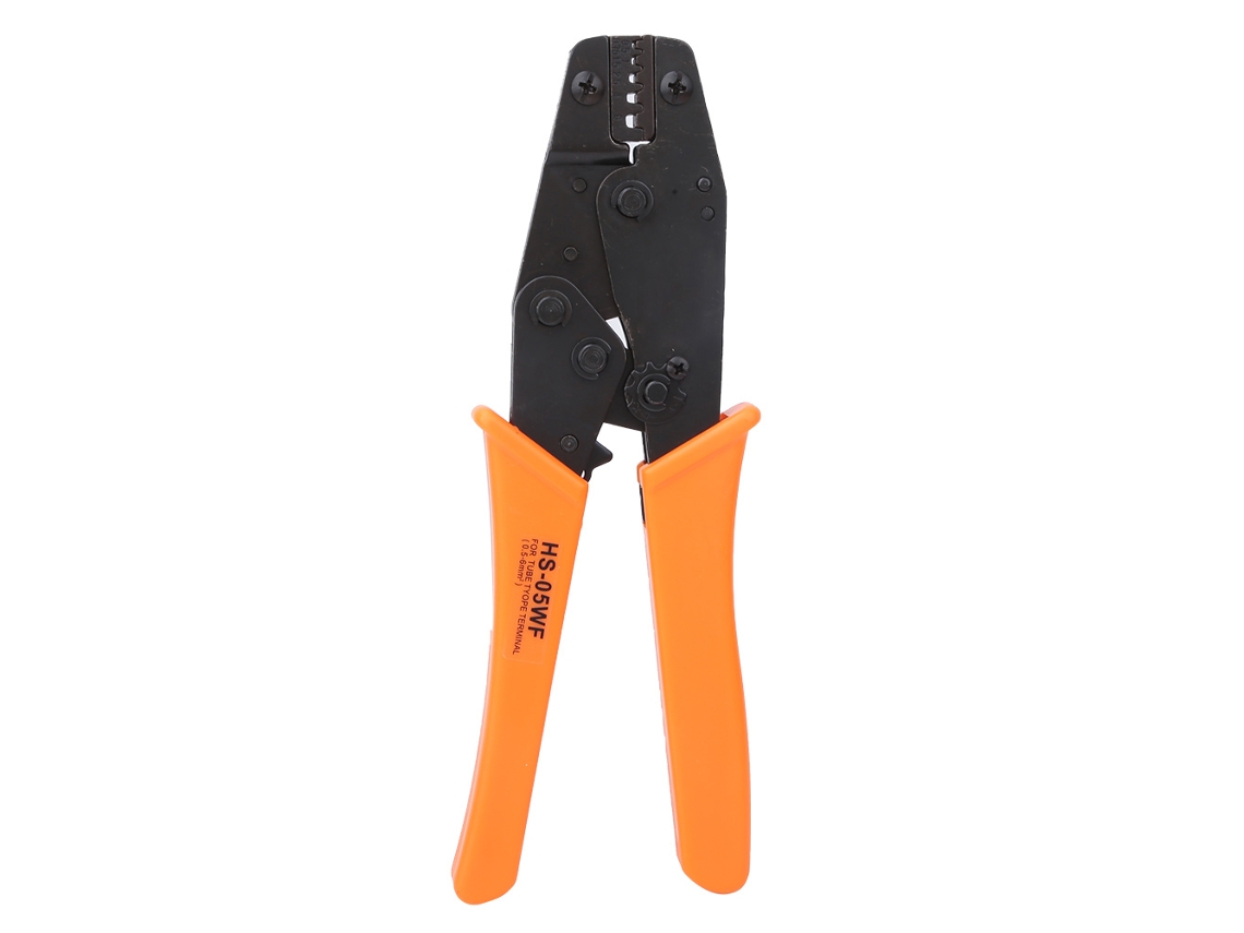 Alicate de Crimpagem com trava, cabo laranja, AQUAFORGE, para cabos de 0,5 a 6 mm e 20 a 10 AWG