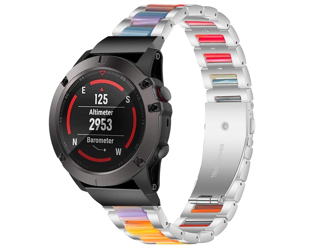 Bracelete de Aço com Resina para Amazfit T-Rex Pro Opala