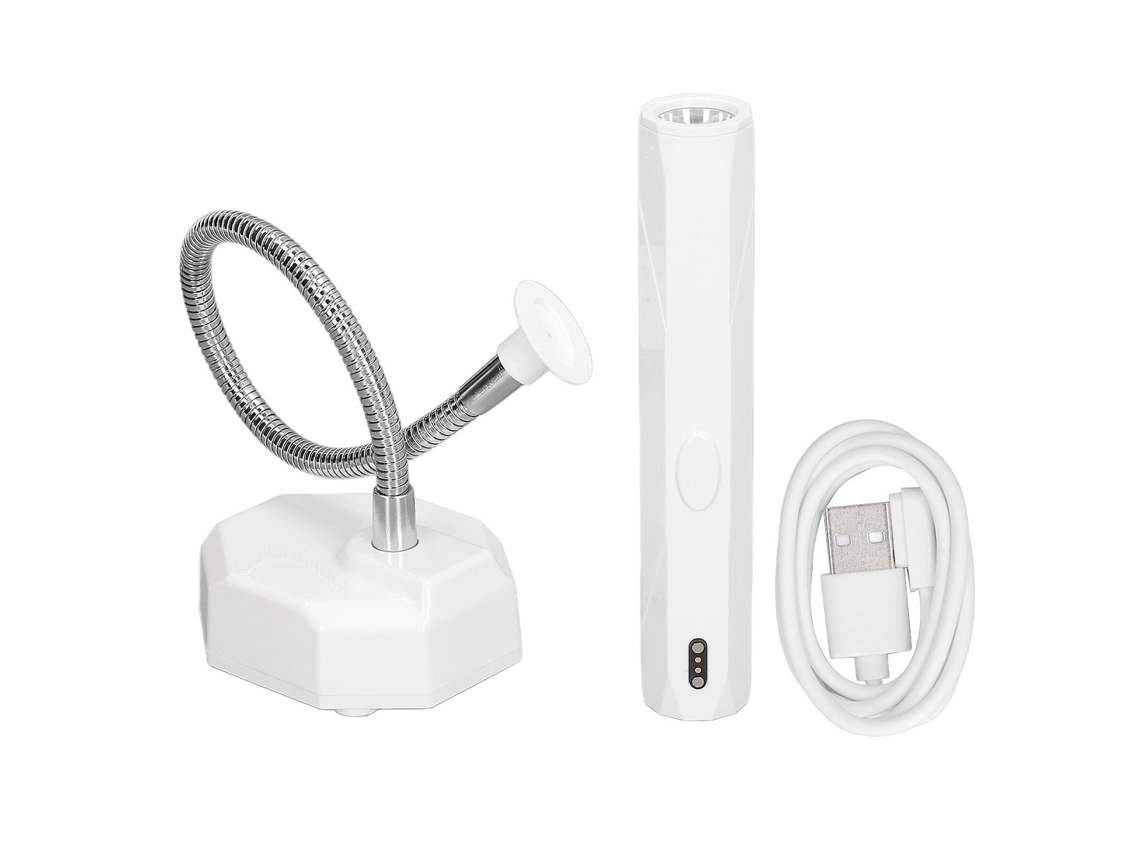 Lâmpada De Unha Tipo Pescoço De Ganso, Secagem Rápida, Recarregável, Lâmpada De Mesa Led Para Manicure Ly Ebike