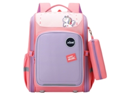 School Backpack With Unicorn Chest Strap Pastel Pink 21l 39cm