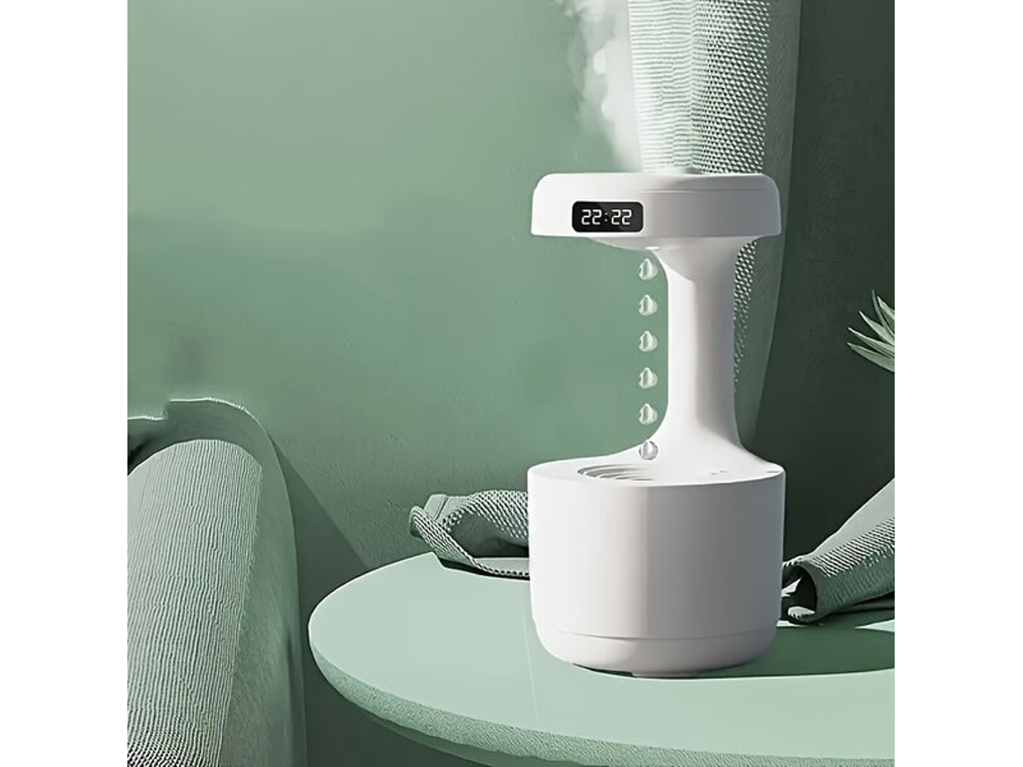 Umidificador Antigravidade Com Relógio E Luz Noturna Pickifyvayotoy